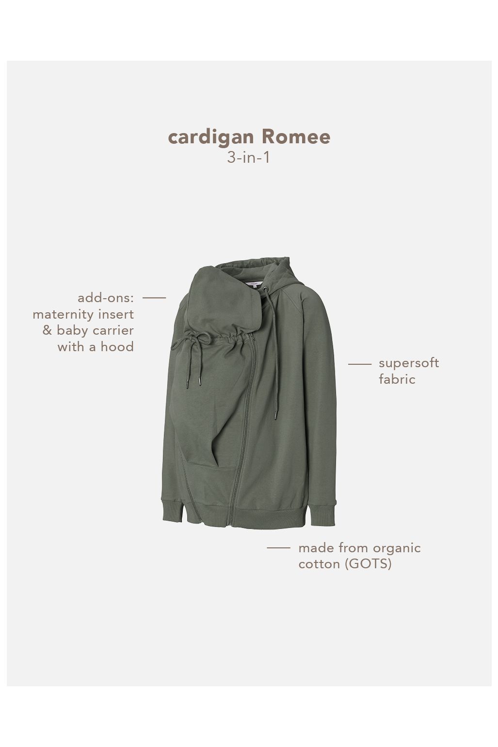 Noppies Gilet Romee - Olive