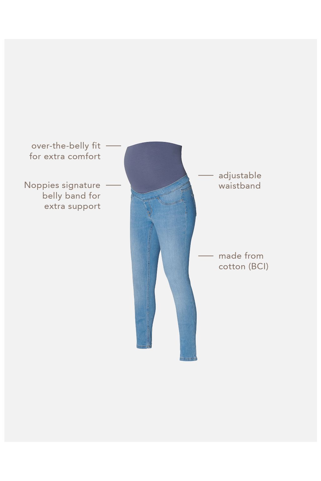 Noppies Jeggings Ella - Mid Blue Denim