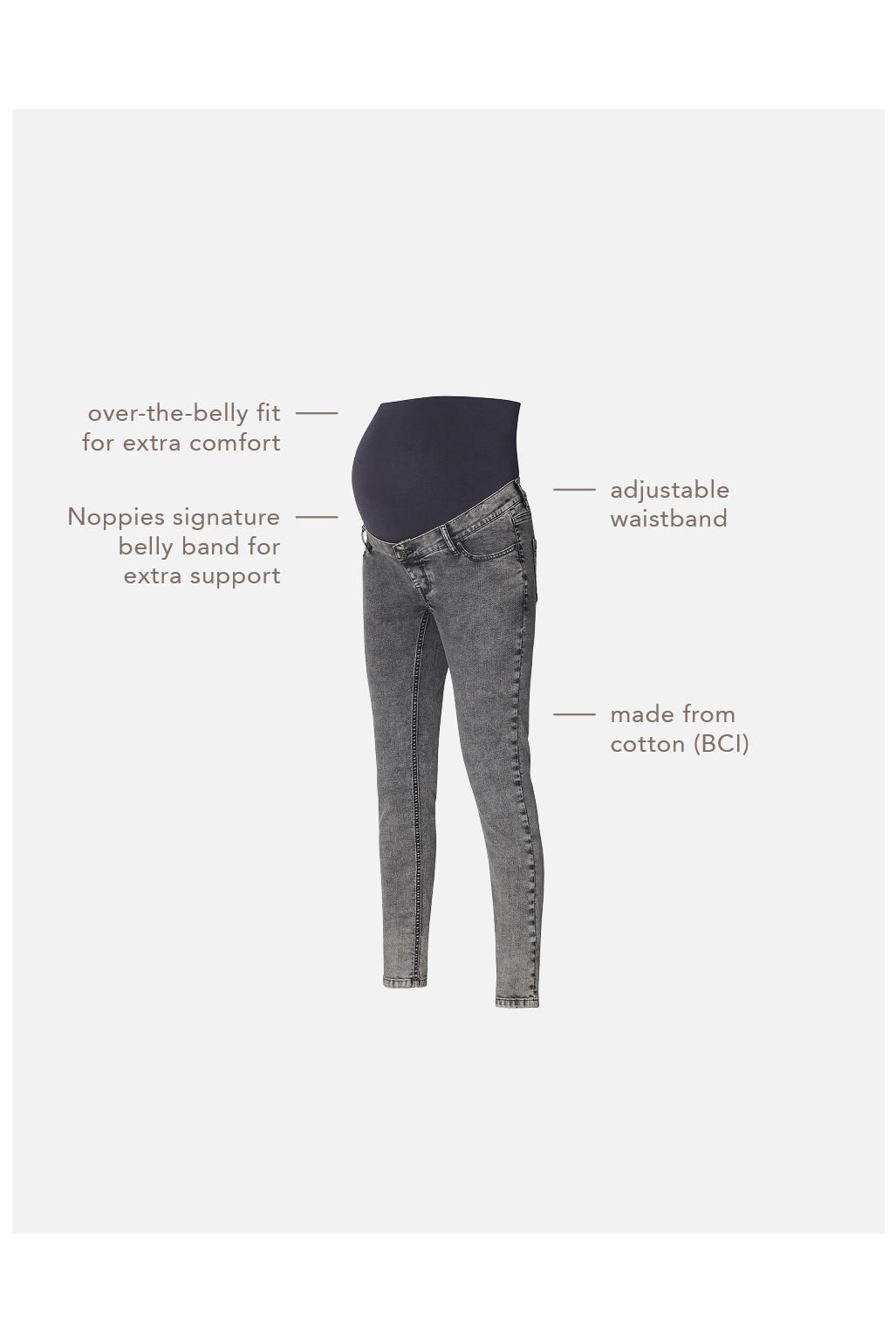 Noppies Skinny Jeans Avi - Grey Denim