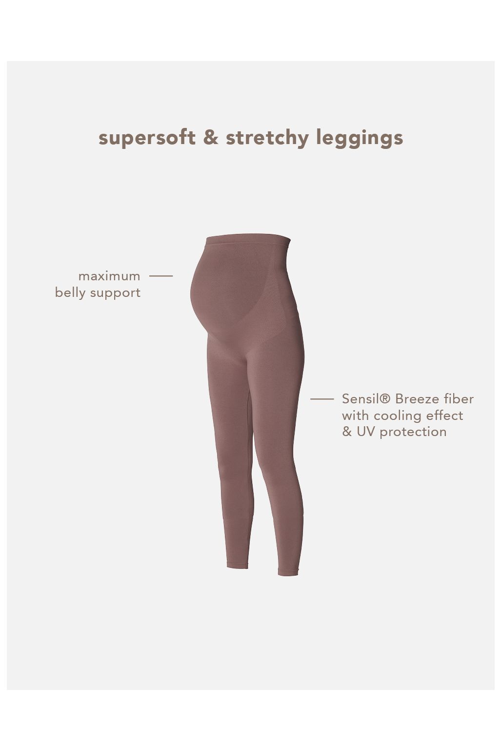 Noppies Legging Cara - Deep Taupe