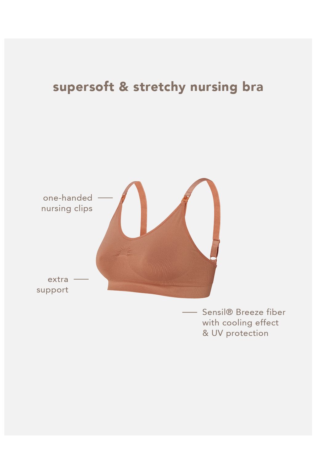 Noppies Nahtloser Still-BH Hura Sensil® Breeze - Hazel