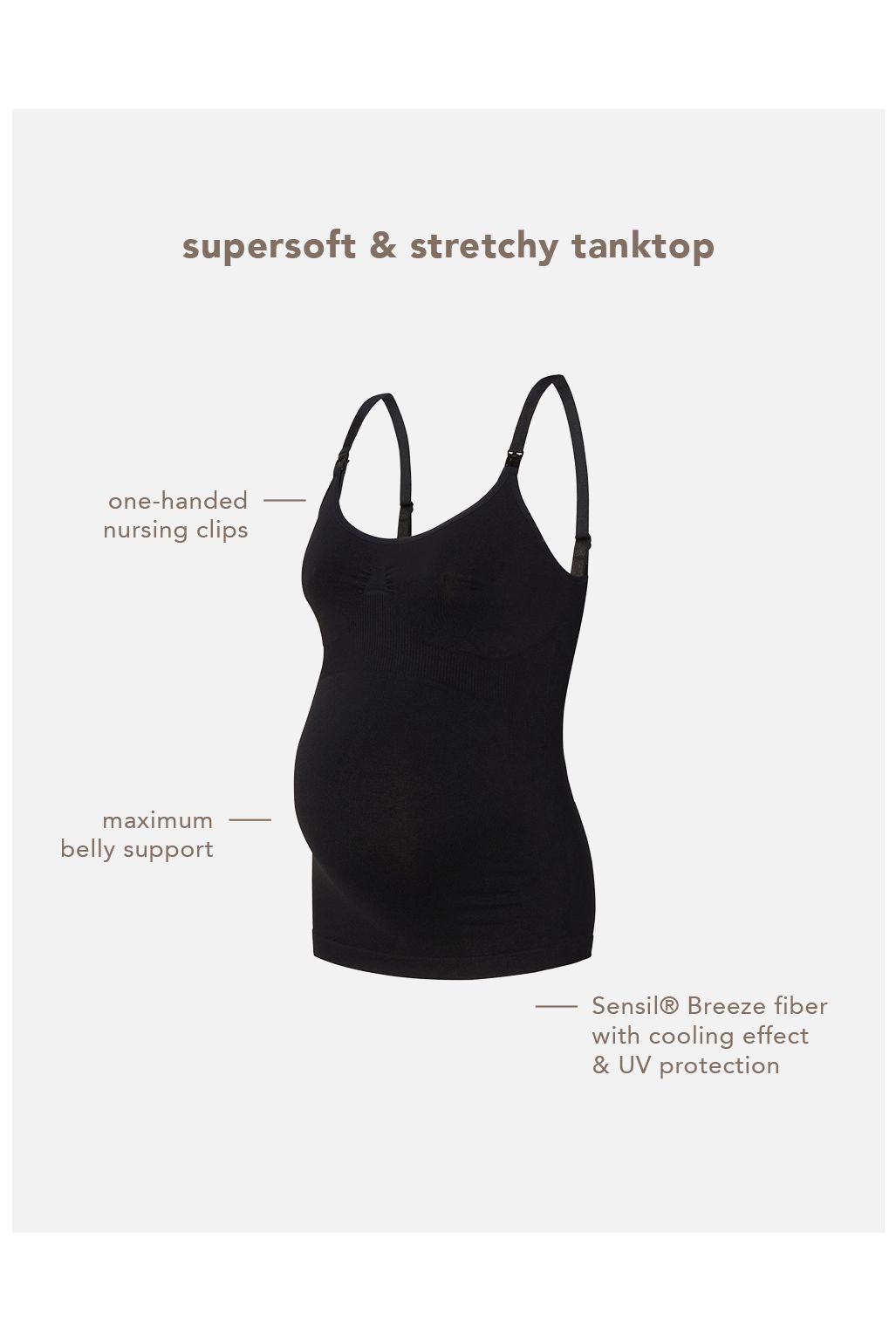 Noppies Still-Top Evi Sensil® Breeze - Black