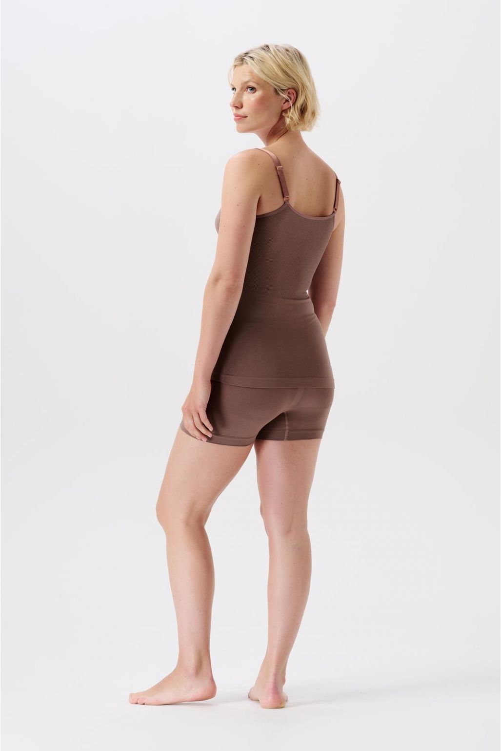 Noppies Naadloze short Lai Sensil® Breeze - Deep Taupe