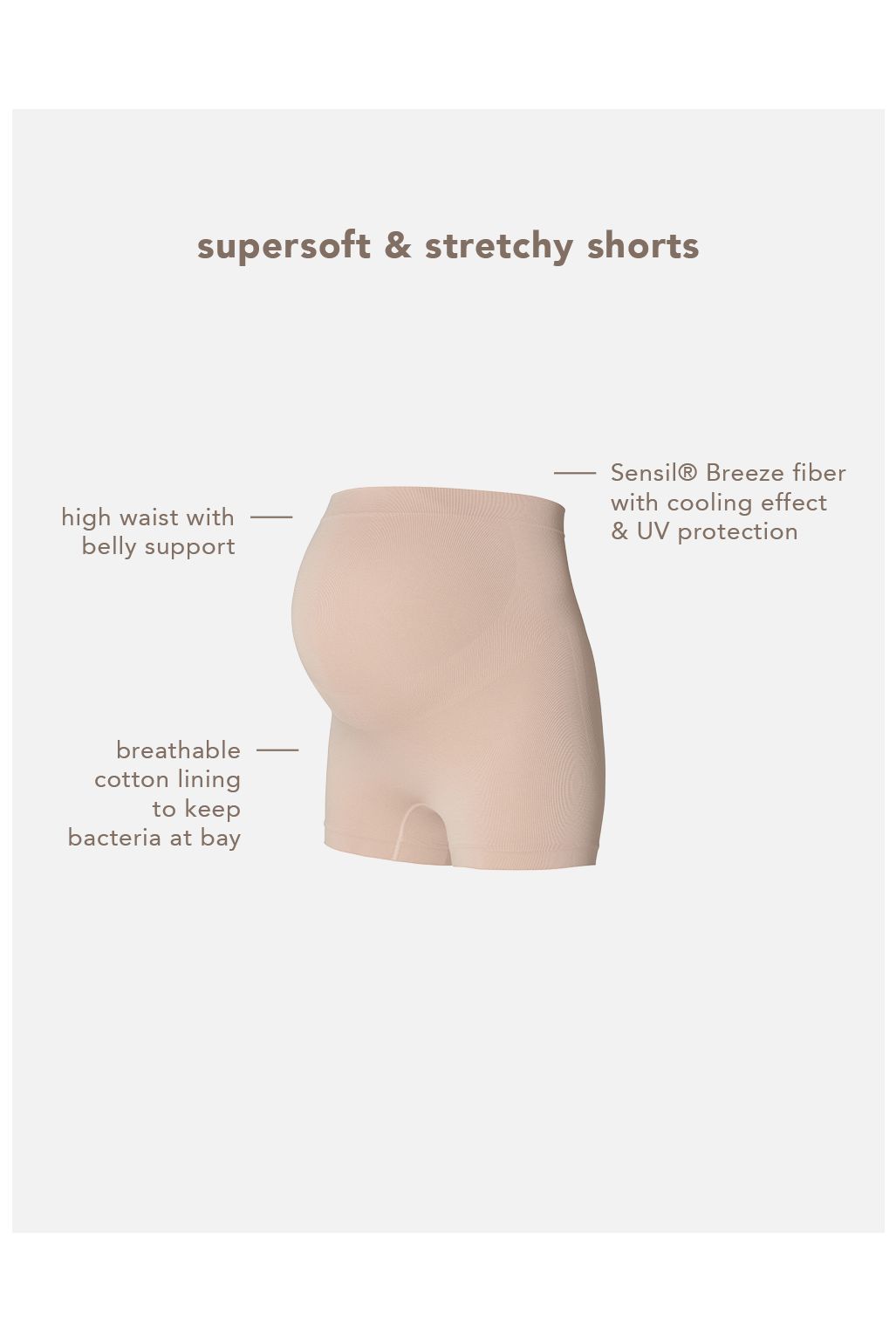 Noppies Seamless short Lai Sensil Breeze - Moonlight
