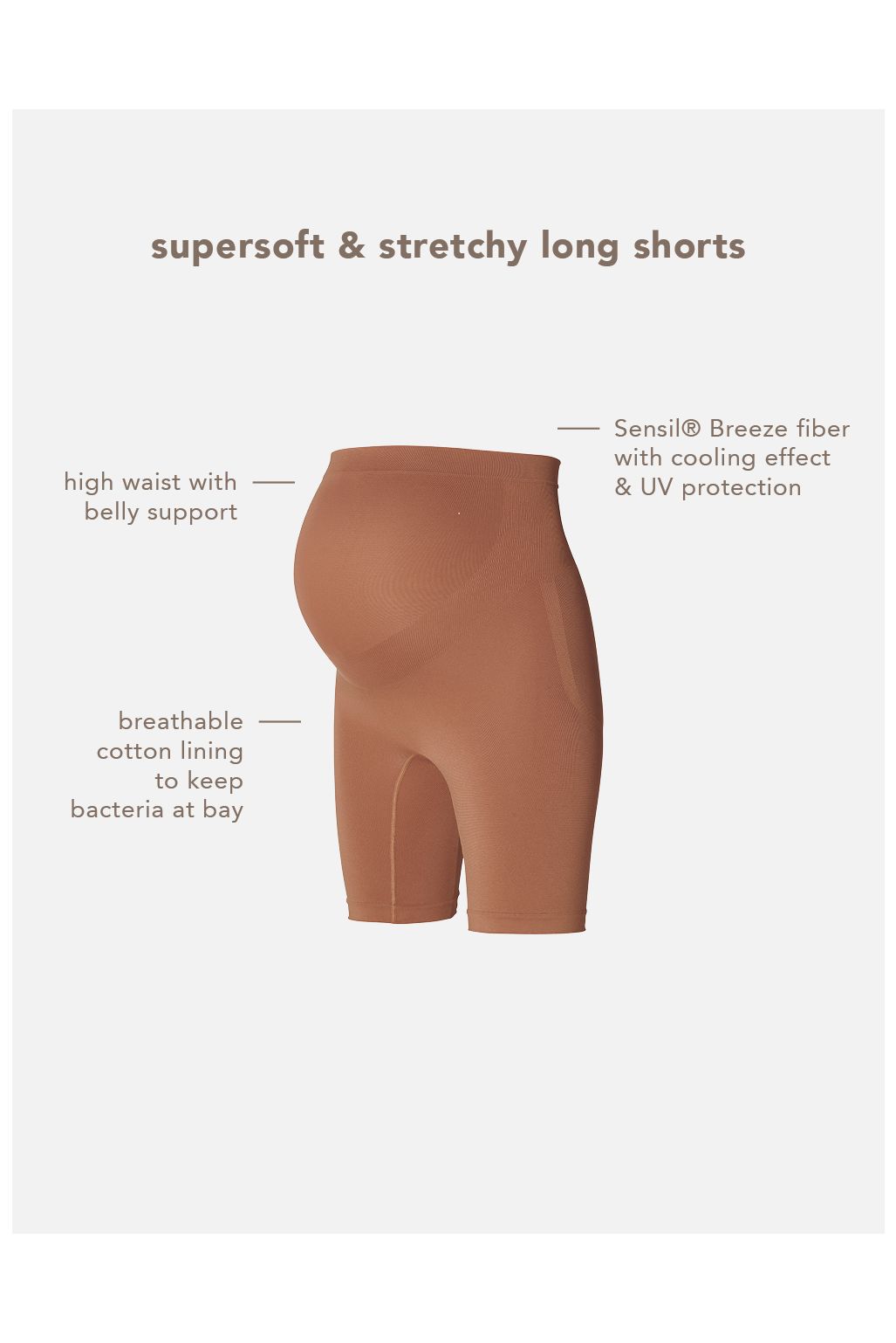 Noppies Short sans couture Niru Sensil Breeze - Hazel
