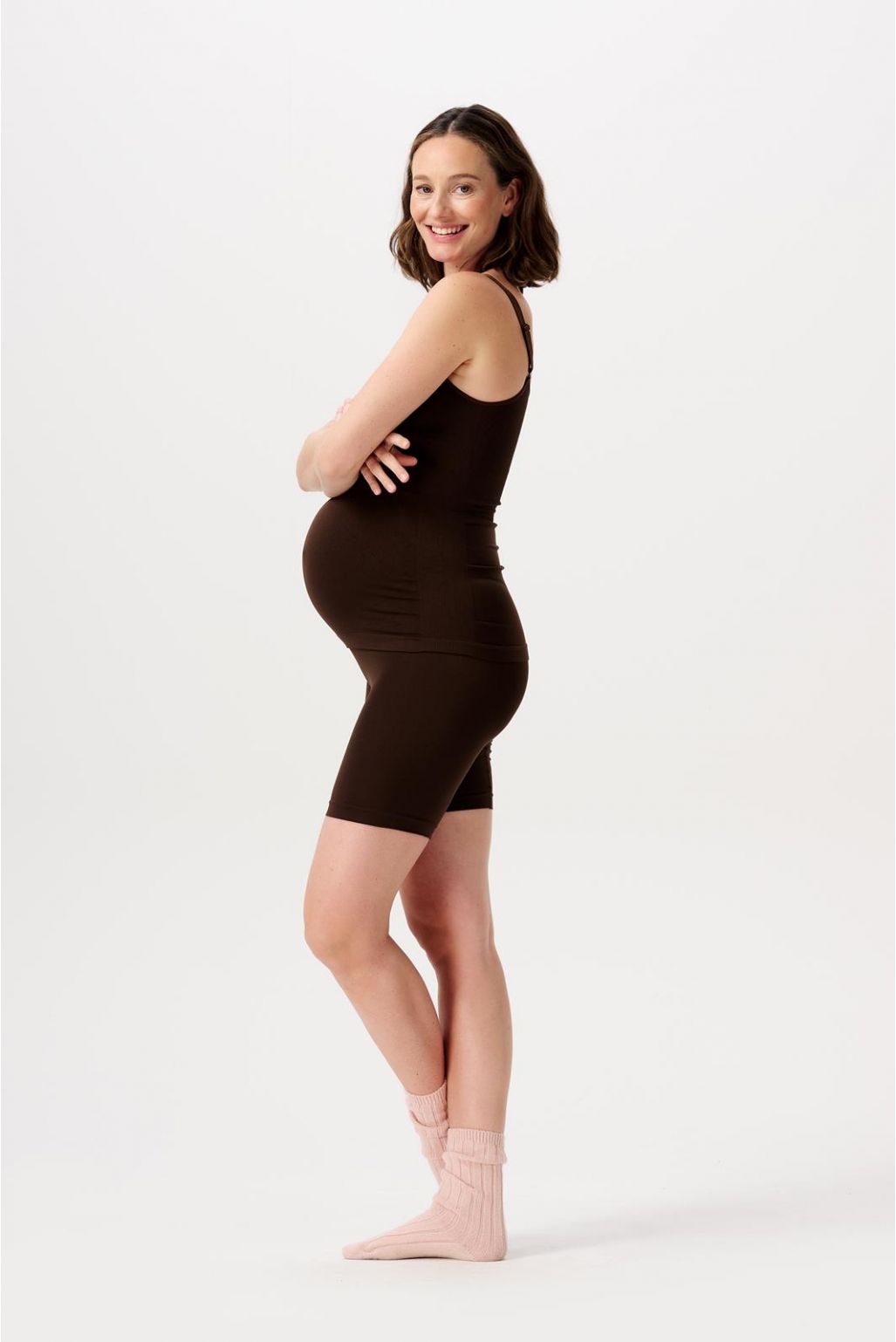 Noppies Nahtloser Short Niru Sensil® Breeze - Coffee Bean