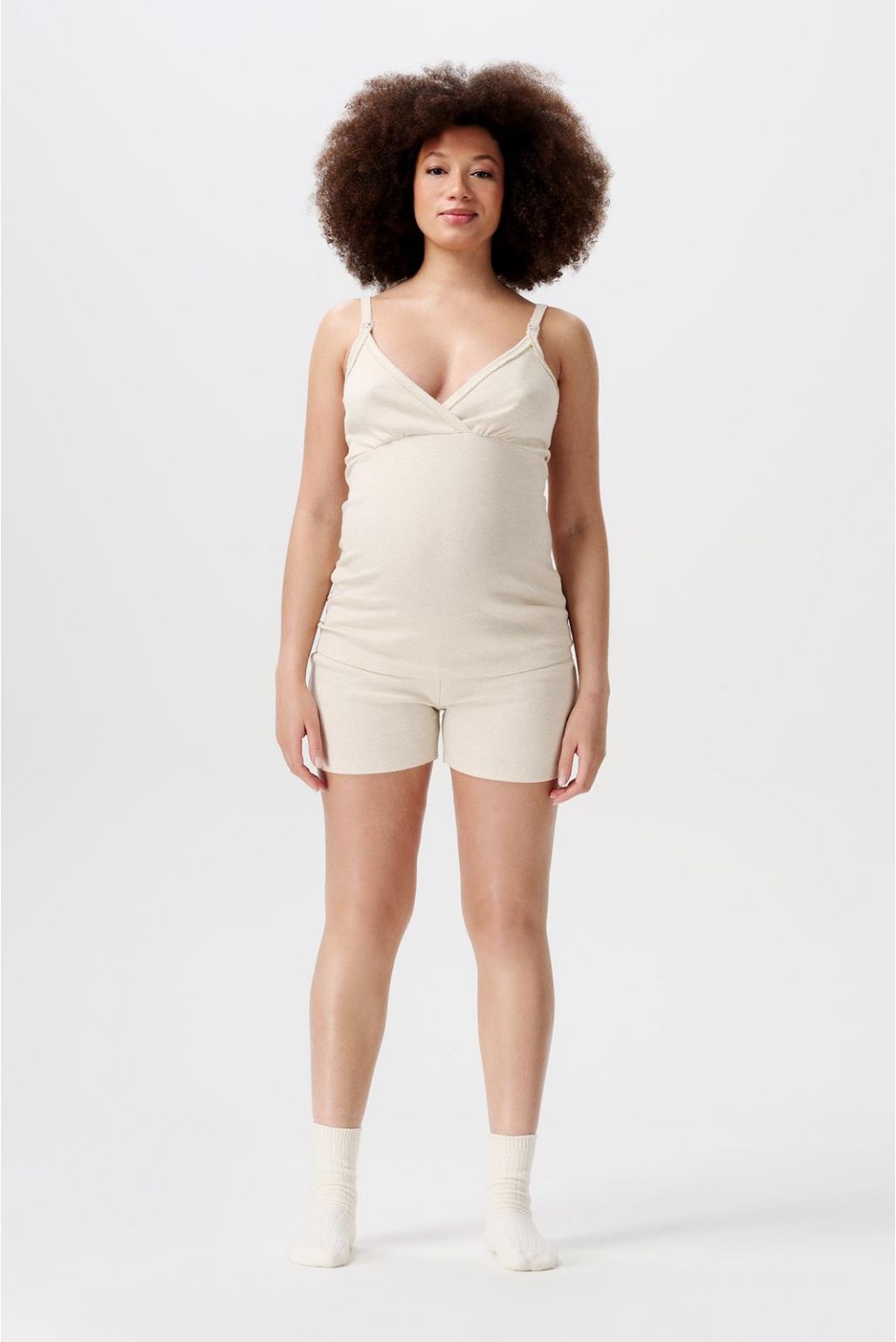 Noppies Nursing pyjama top Maja - Oatmeal