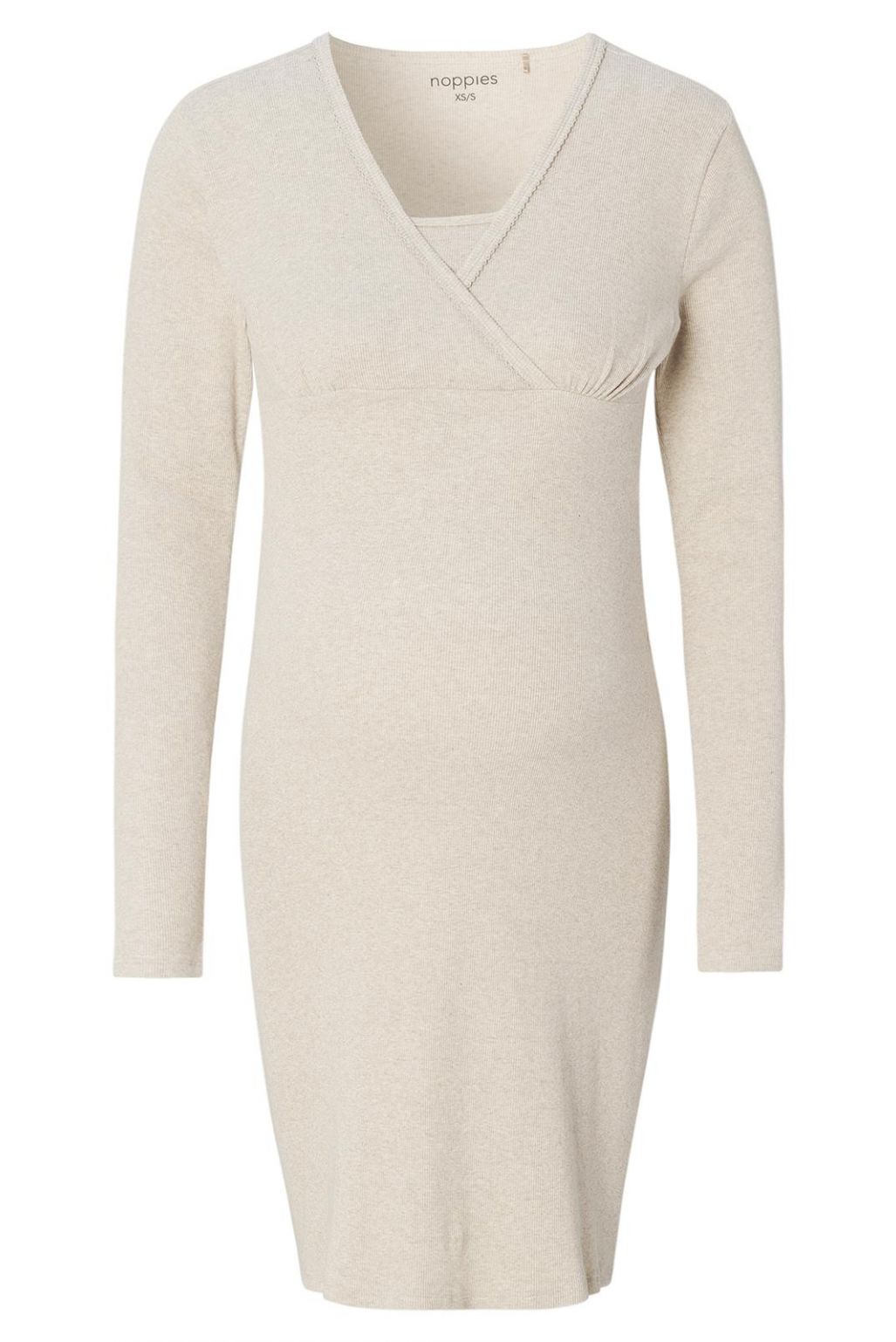 Noppies Nursing nightdress Alisa - Oatmeal