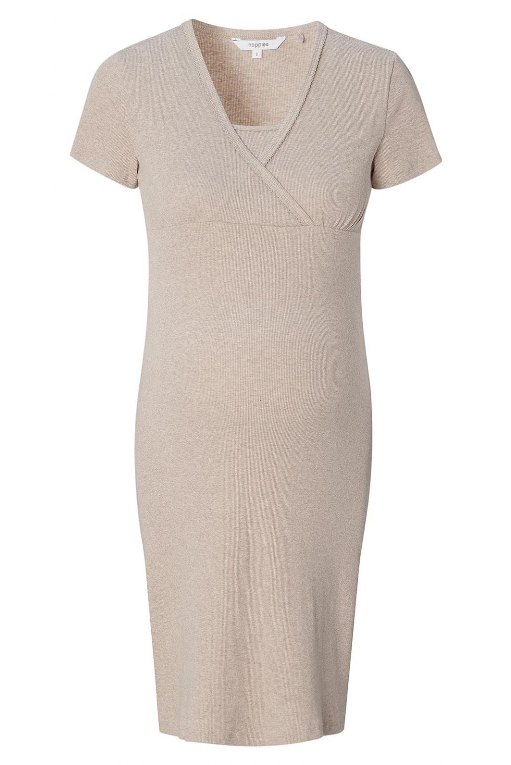 Noppies Nursing nightdress Tami - Taupe Melange