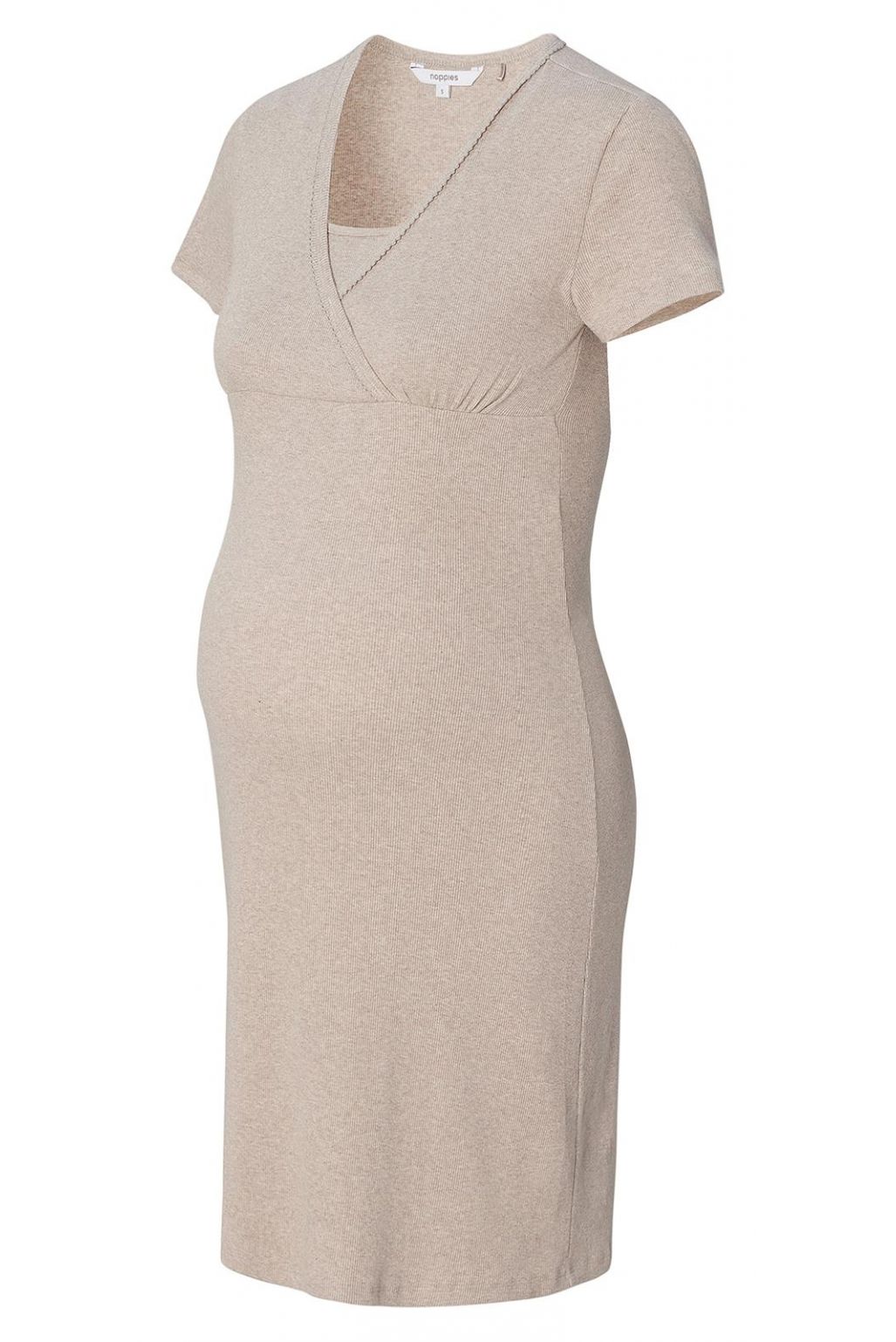 Noppies Nursing nightdress Tami - Taupe Melange