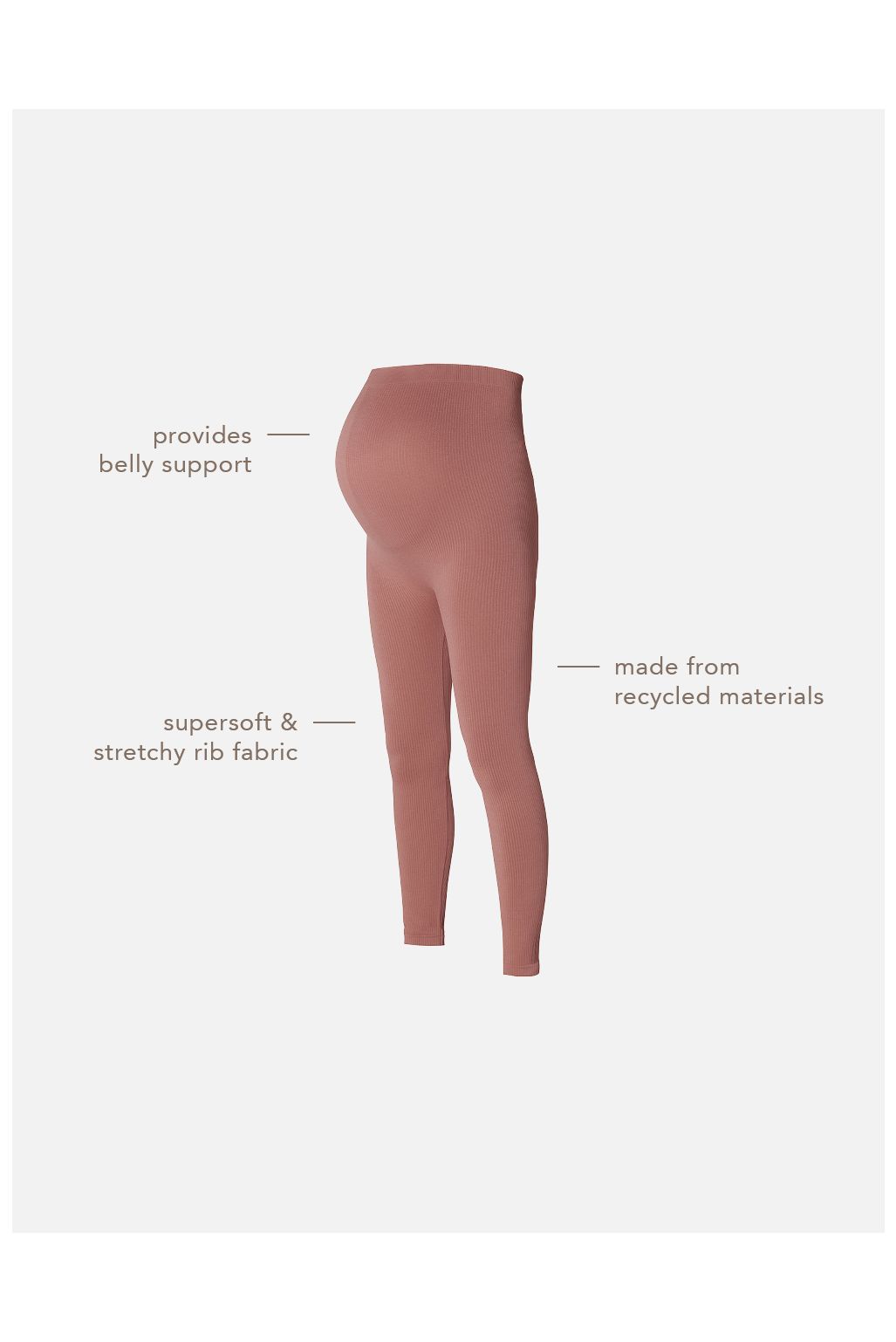 Noppies Umstandsleggings Reva - Burlwood