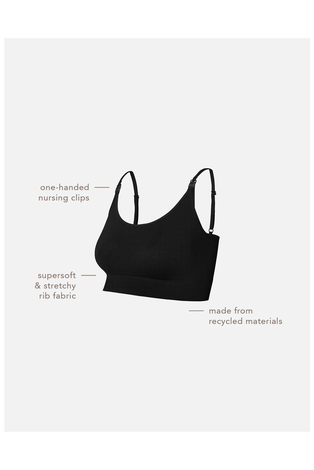 Noppies Unwattierte Still-BH Mira - Black