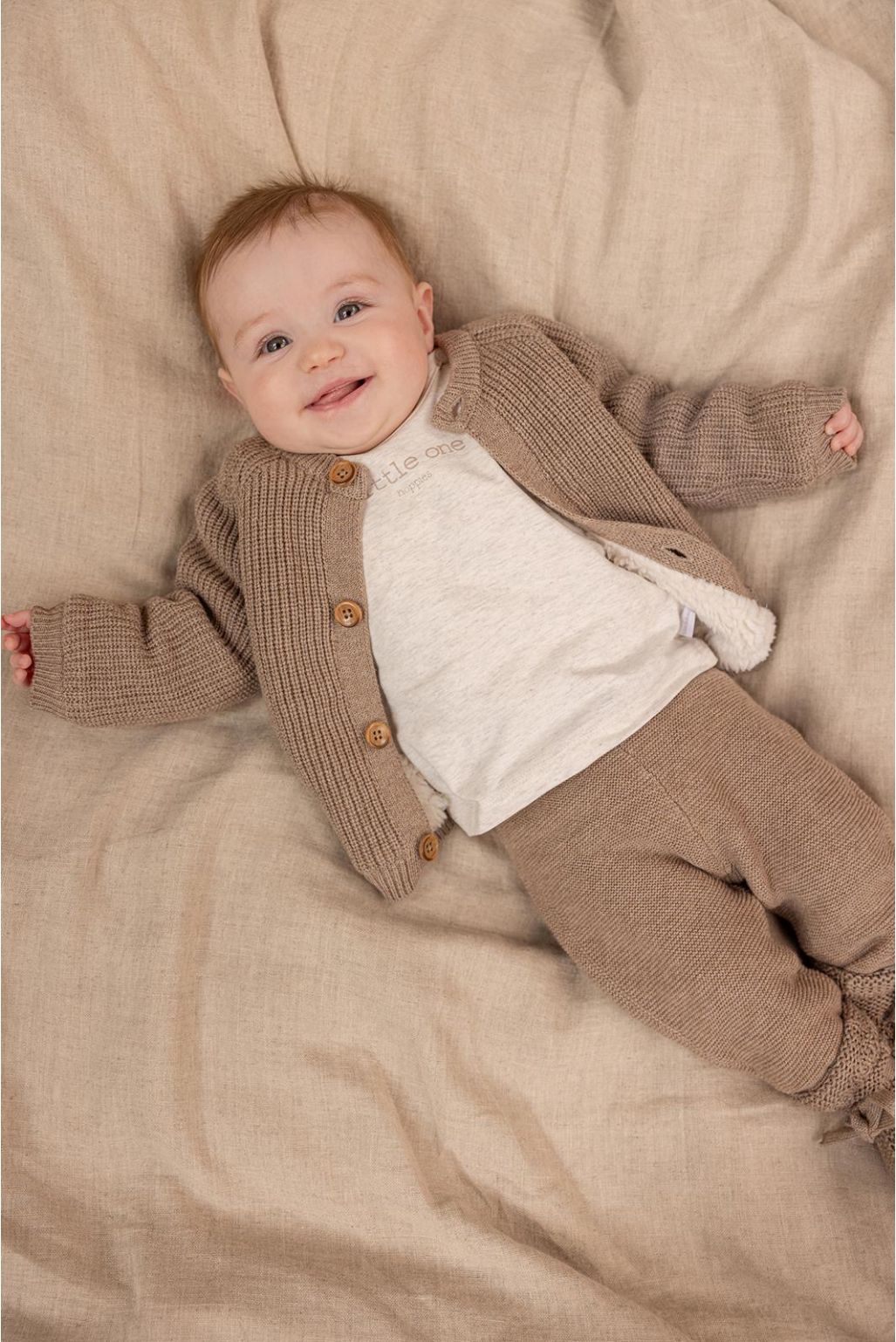 Noppies Baby Strickjacke Nevers - Taupe Melange