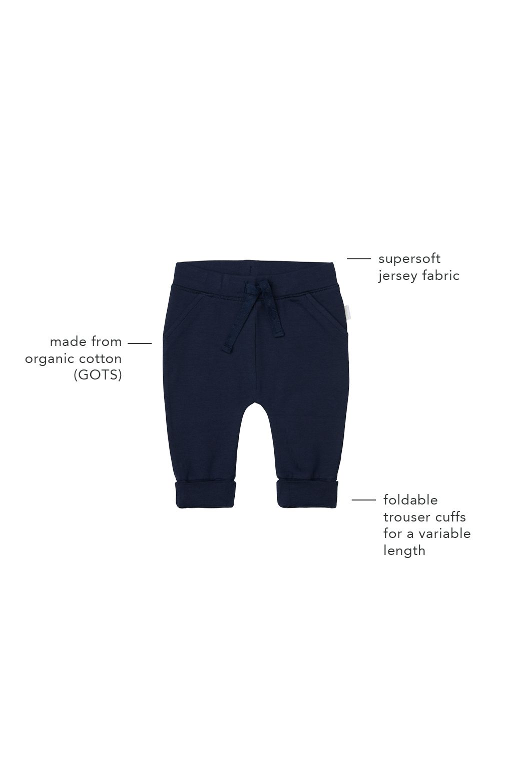 Noppies Baby Broek Naupli - Black Iris