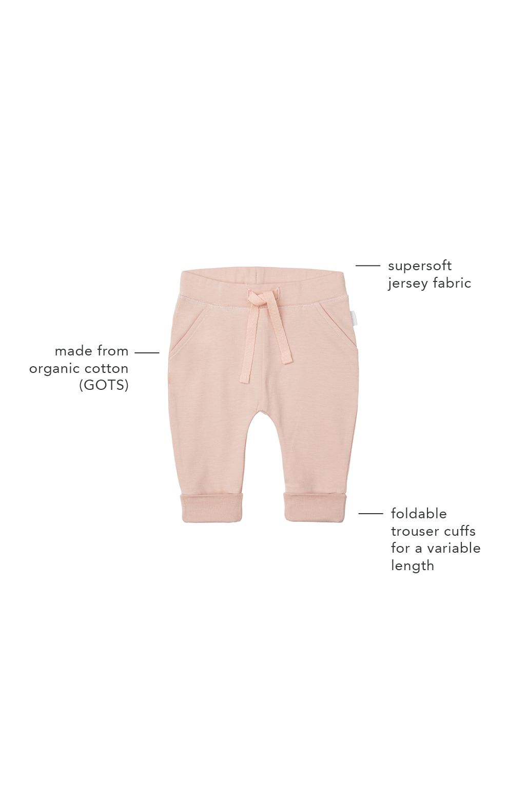 Noppies Baby Hose Naupli - Rose Smoke