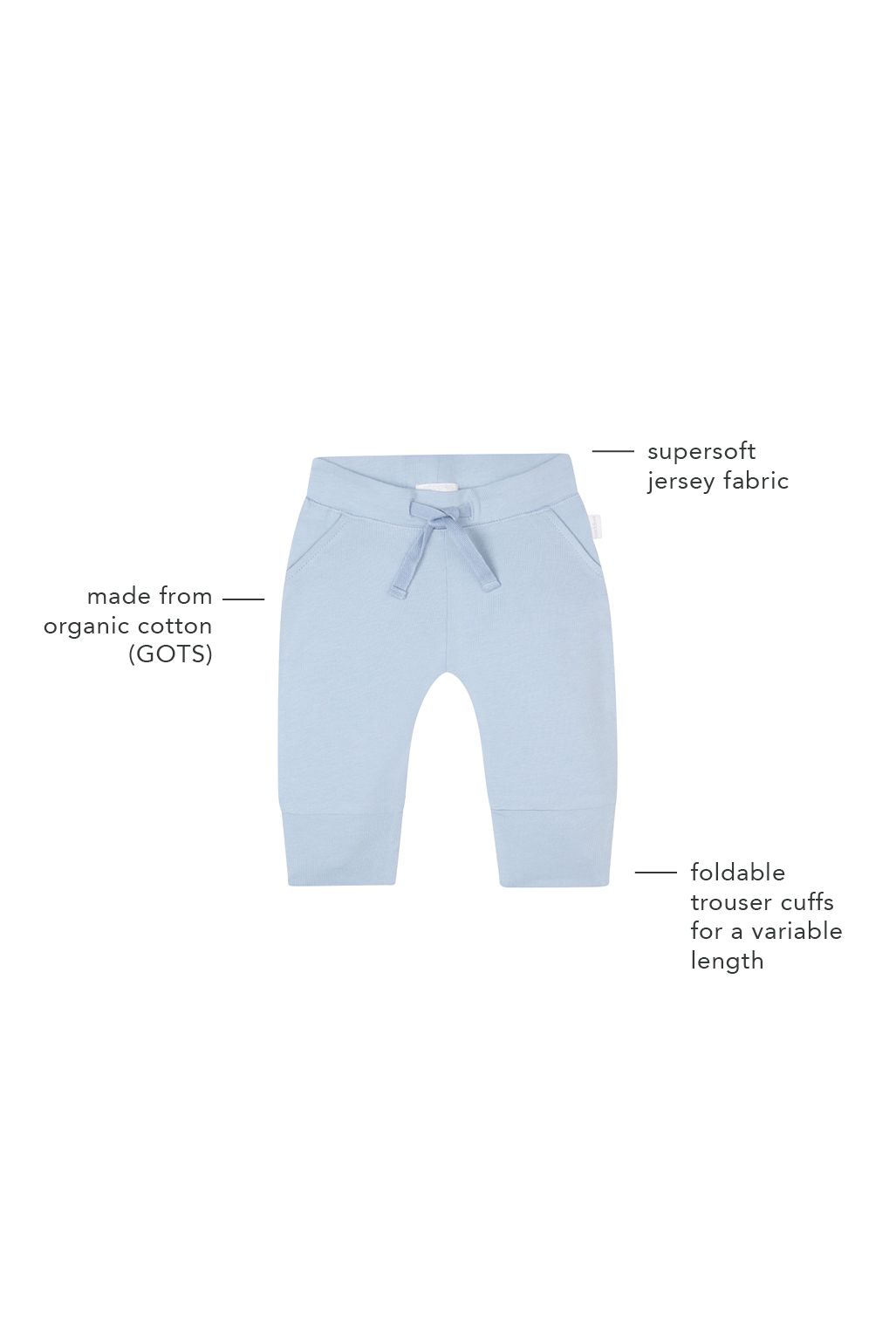 Noppies Baby Hose Naupli - Blue Fog