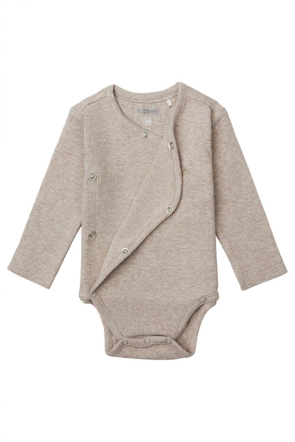 Noppies Baby Strampler Nino - Taupe Melange