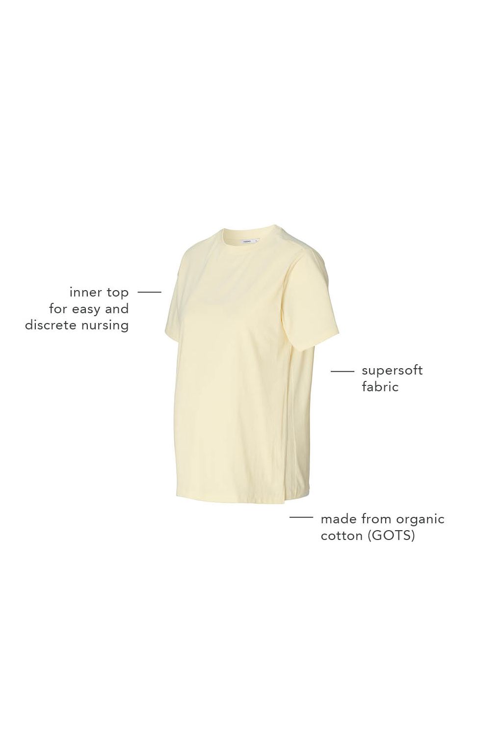 Noppies Still t-shirt Ifke - Light Yellow