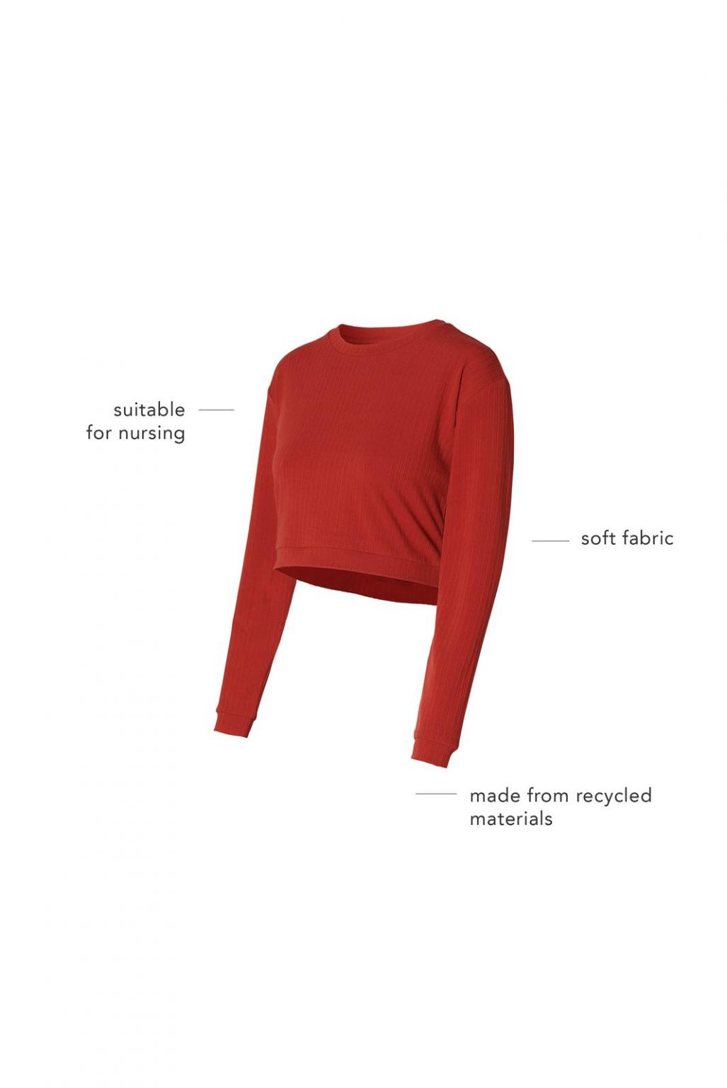Noppies Maternity Still-Shirt Sund - Red Ochre