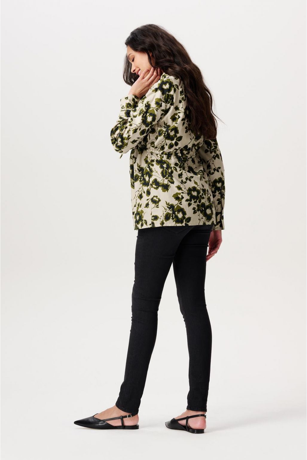 Noppies Maternity Blouse Perho - Big flower Abbey Stone