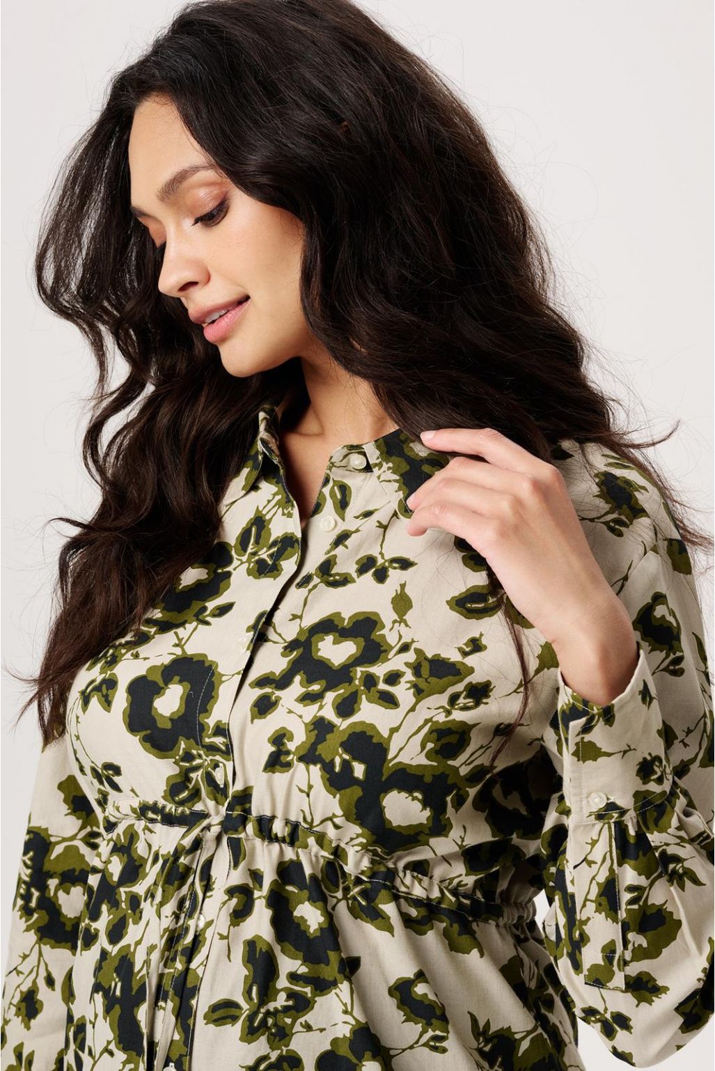 Noppies Maternity Blouse Perho - Big flower Abbey Stone
