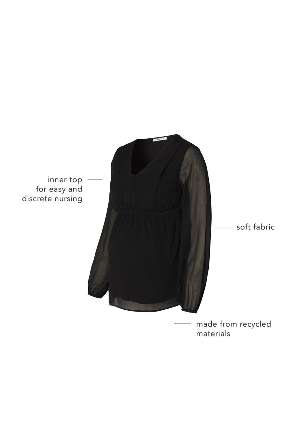 Noppies Maternity Blouse Pargas - Black