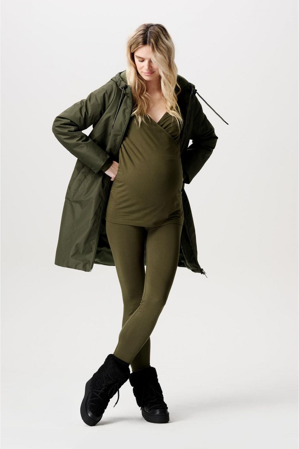 Noppies Maternity Umstandsjacke Winter Juva - Forest Night