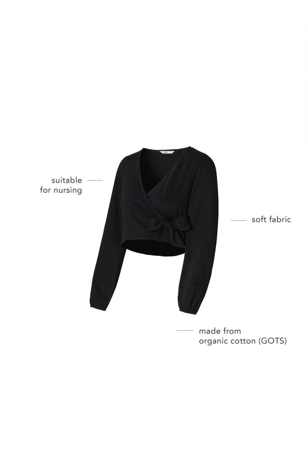 Noppies Maternity Nursing shirt Jah-Nell - Black