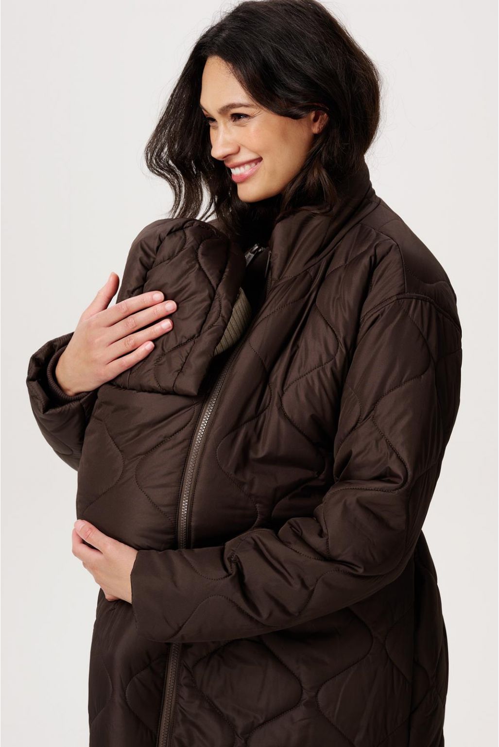 Noppies Maternity Umstandsjacke Winter Pello - Coffee Bean