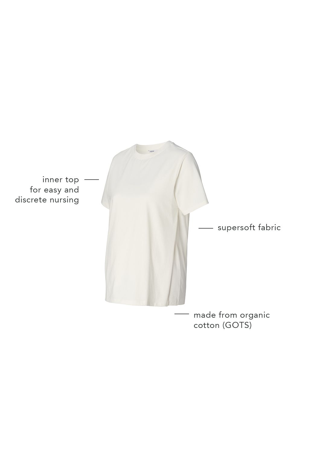 Noppies Still t-shirt Ifke - Cream