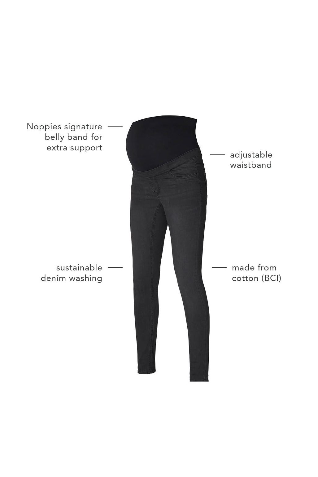 Noppies Maternity Jegging Ella - Black Denim