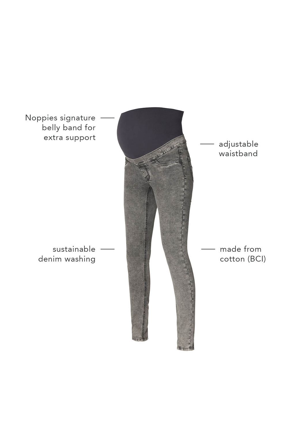 Noppies Maternity Jegging Ella - Grey Denim
