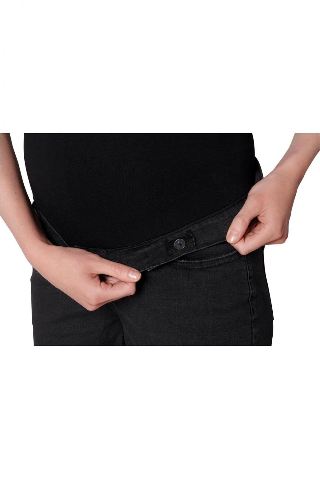 Noppies Umstandsshorts Jeans Jamie - Black Denim