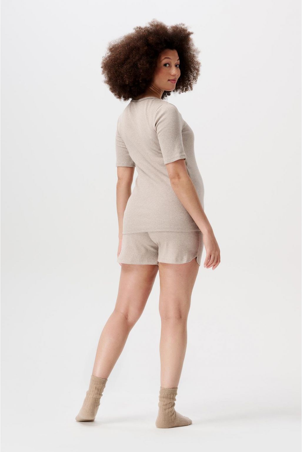 Noppies Short de pyjama Jada - Taupe Melange