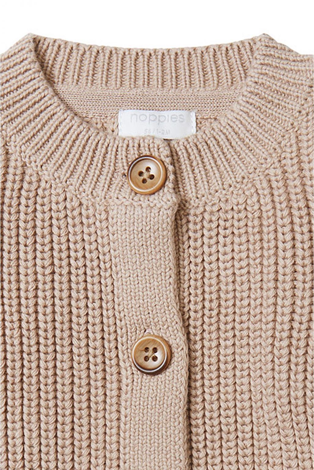 Noppies Baby Strickjacke Blaine - Warm Taupe