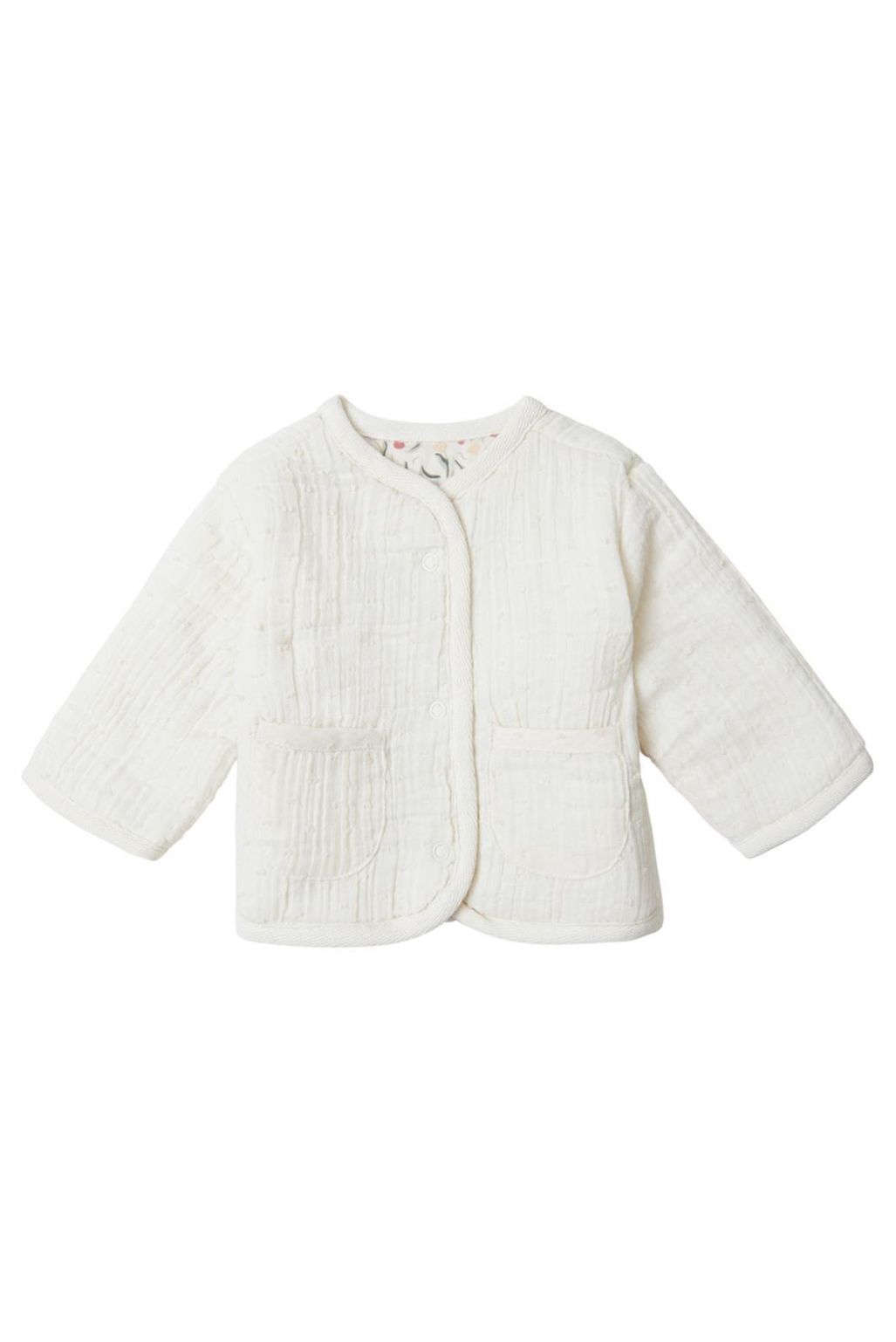 Noppies Baby Jacket Cypress - Reversible - Whitecap Gray