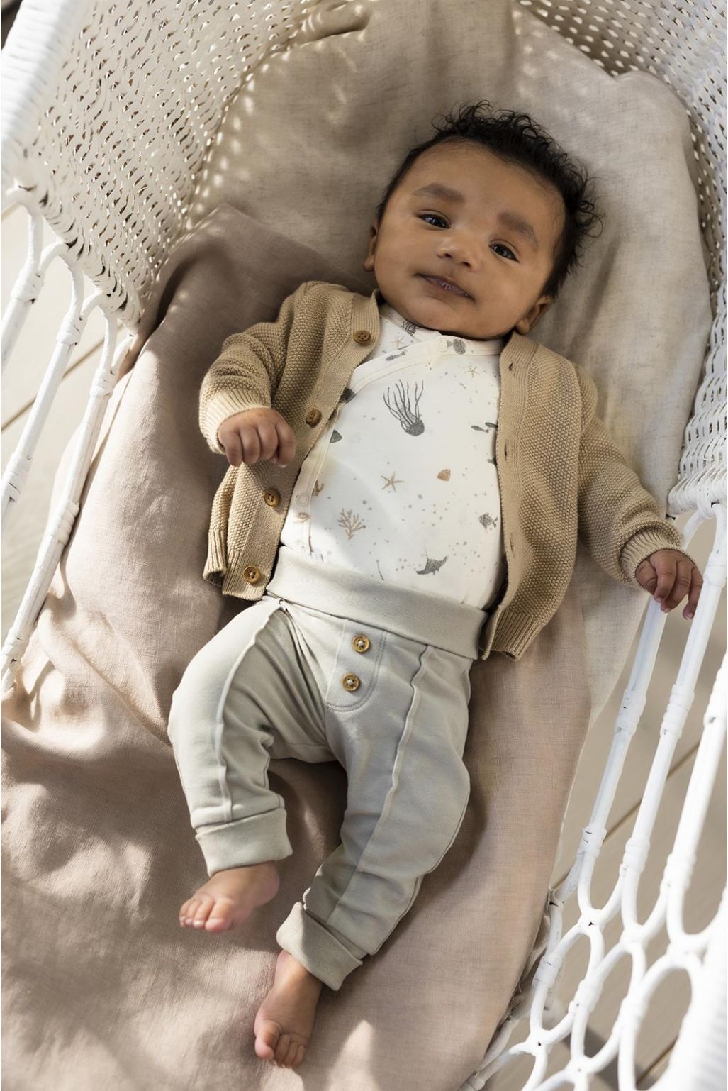 Noppies Baby Strickjacke Bridgeport - Doeskin
