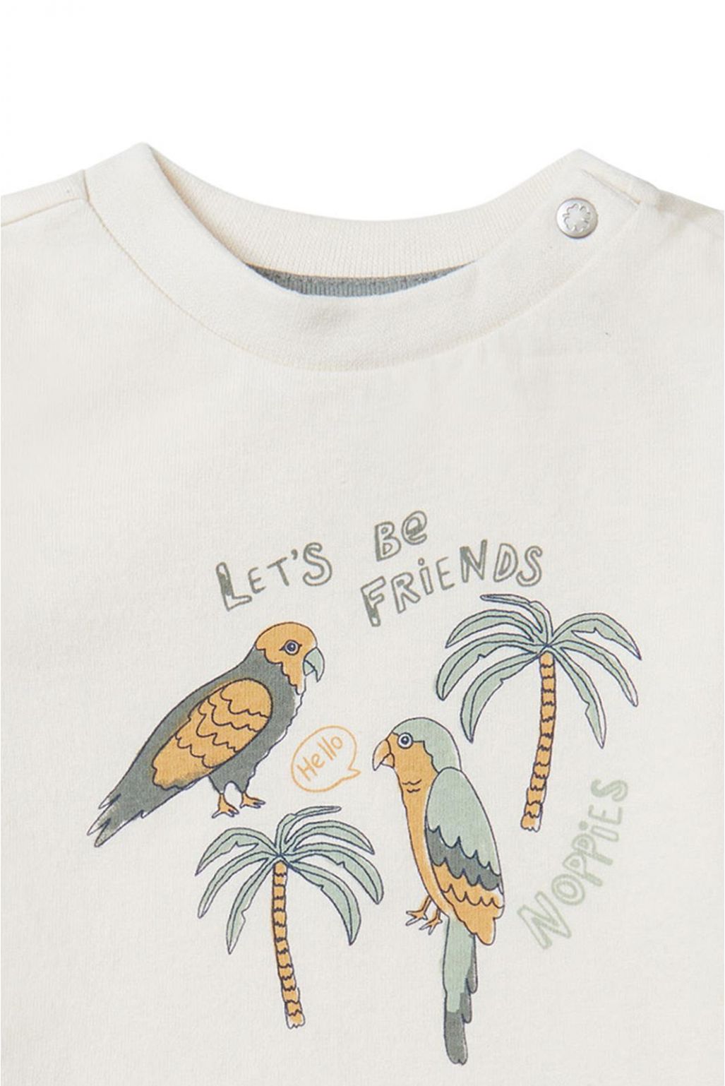 Noppies Baby T-shirt Benwood - Whitecap Gray
