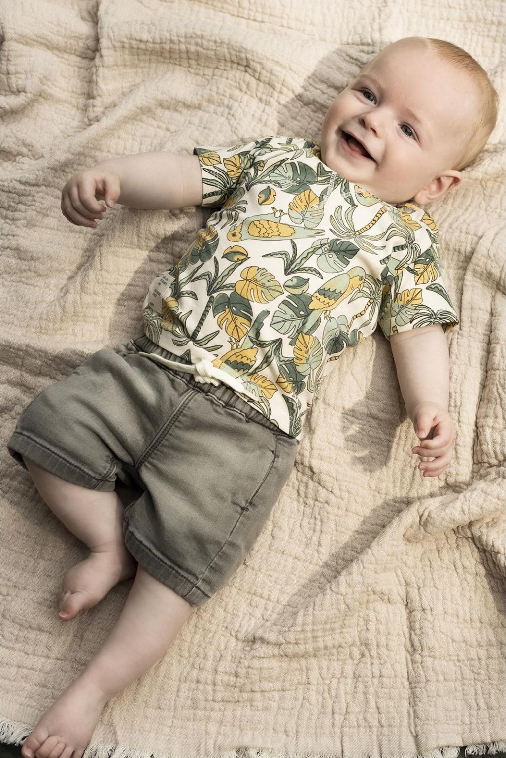 Noppies Baby T-shirt Banning - Whitecap Gray