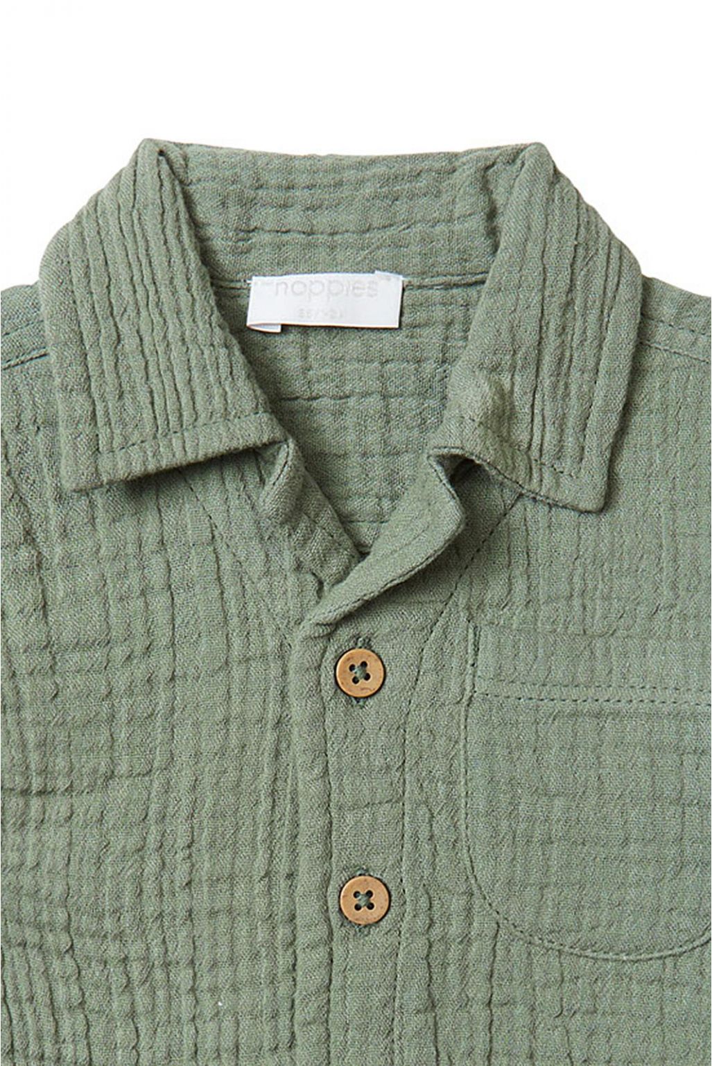Noppies Baby Hemd Ballville - Agave Green