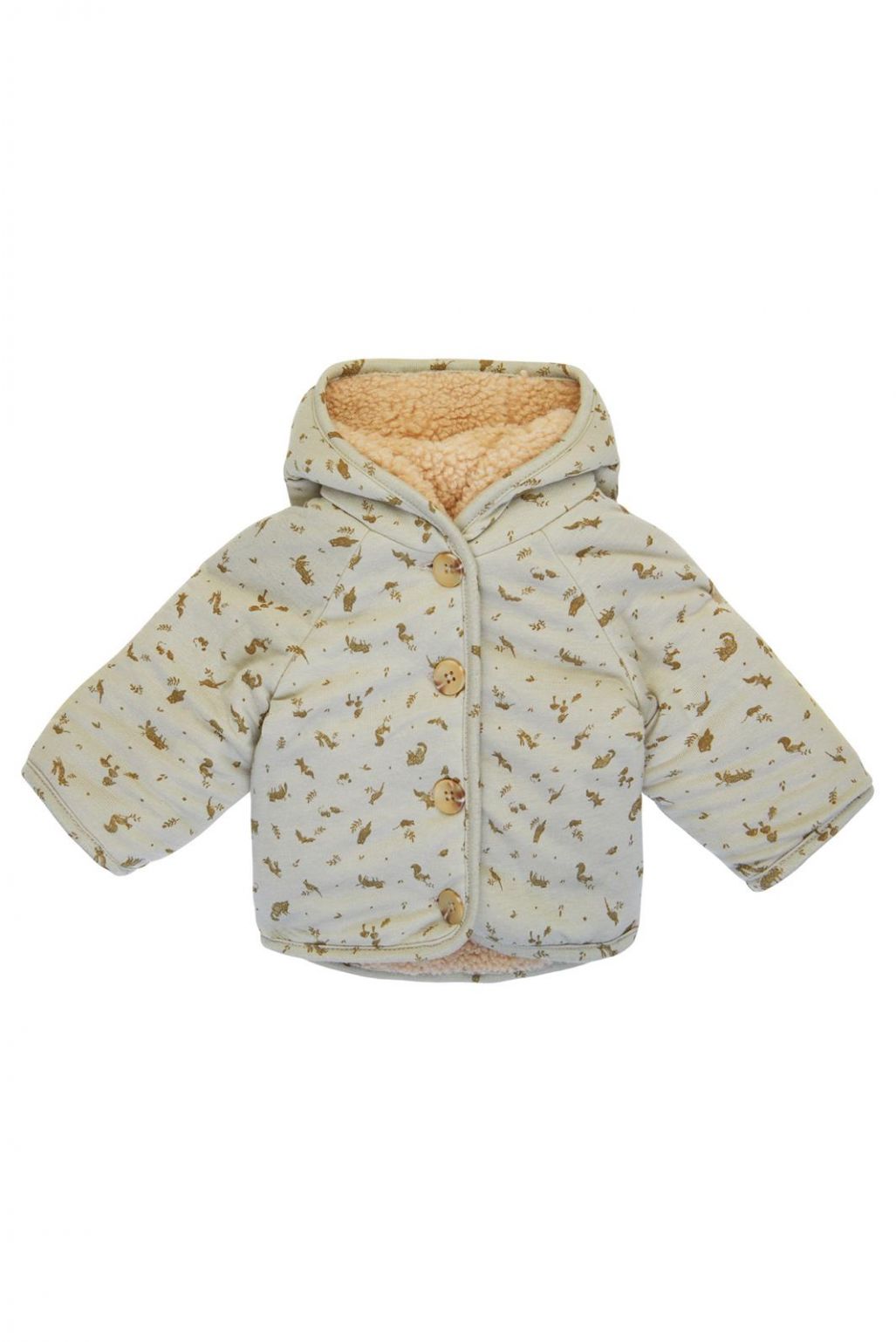 Noppies Baby Jacket Gelves - Reversible - Butter Cream