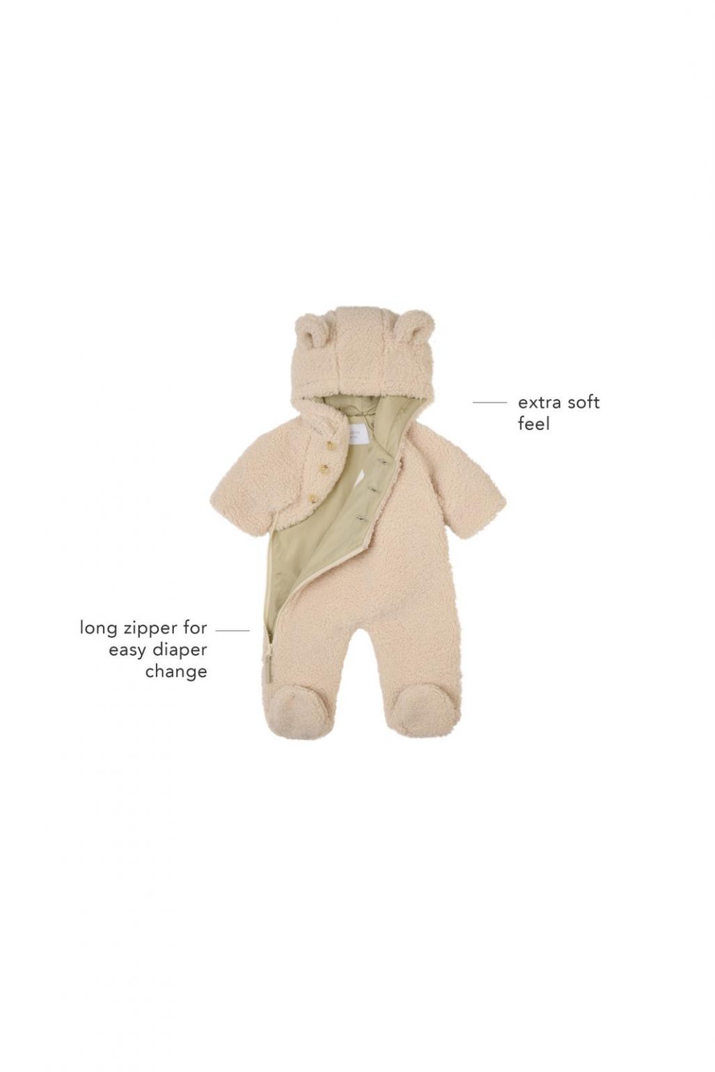 Noppies Baby Grenouillère Granera - Butter Cream