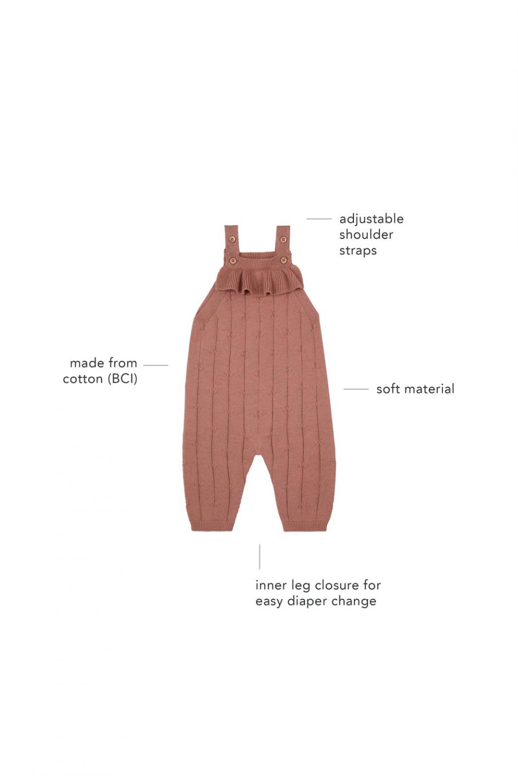 Noppies Baby Latzhose Frasne - Burlwood