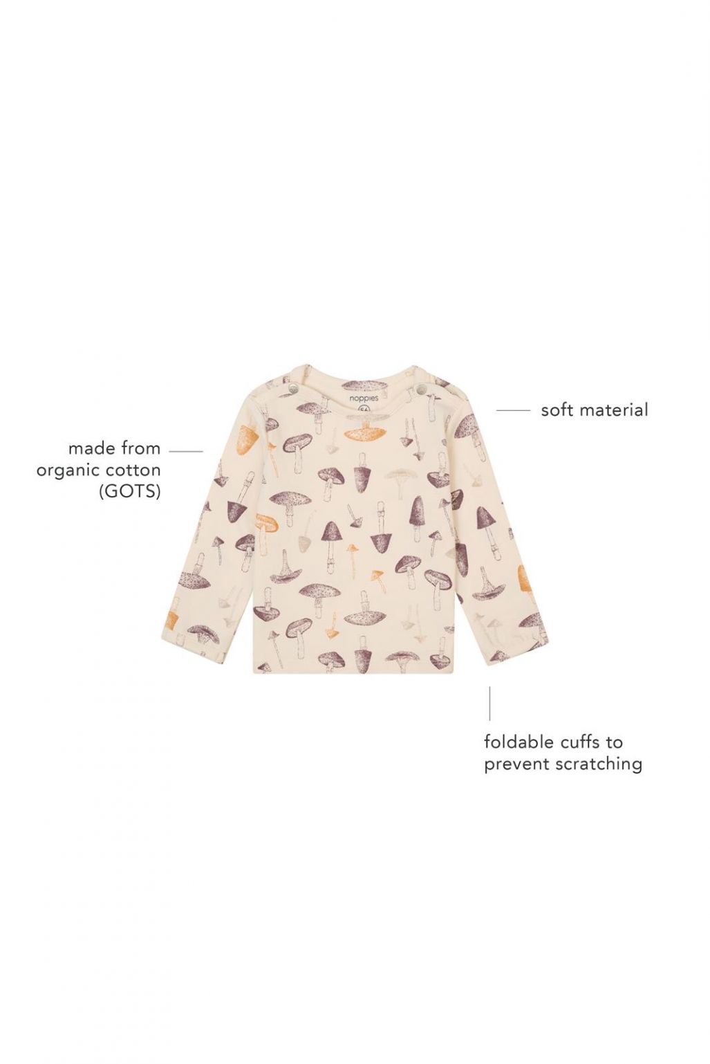 Noppies Baby Longsleeve Grabels - Butter Cream