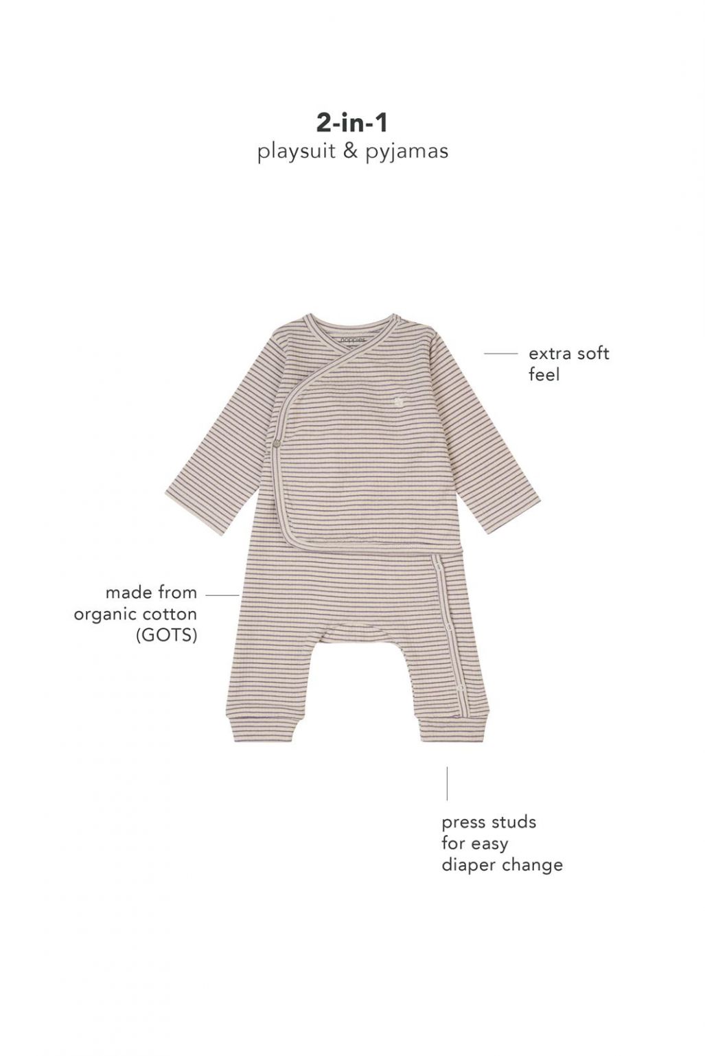 Noppies Baby Play suit Gorze - Flint