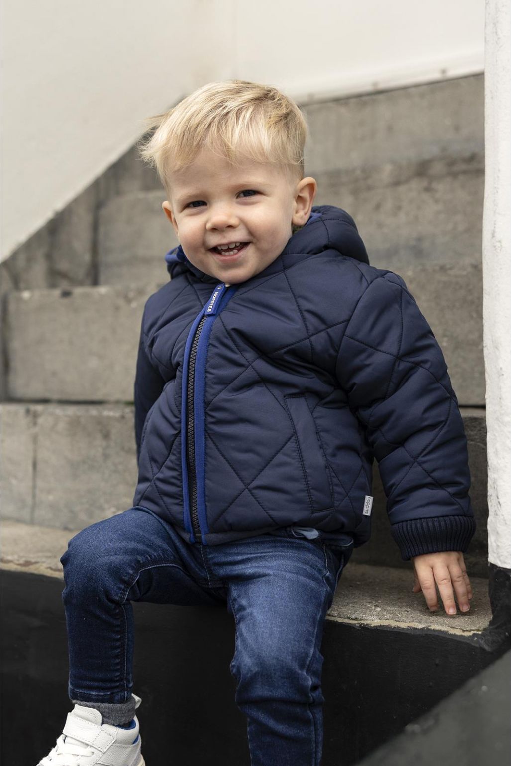 Noppies Baby Manteau d'hiver Gormaz - Reversible - Black Iris