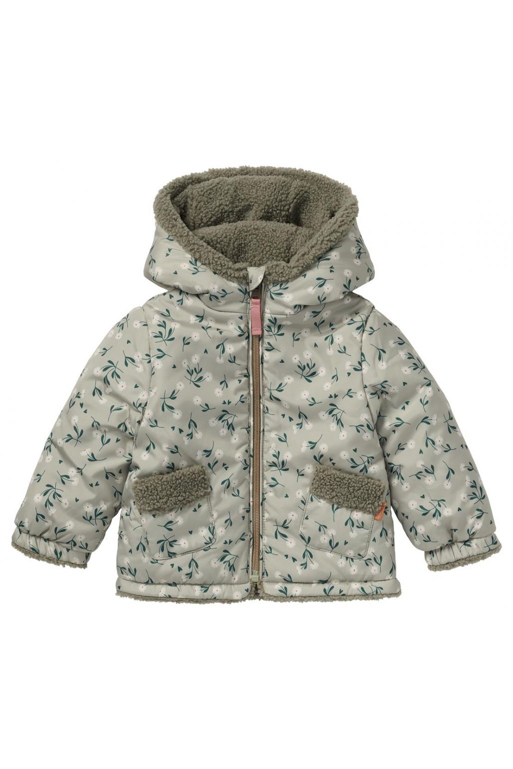 Noppies Baby Winterjas Fleury - Reversible - Moss Gray