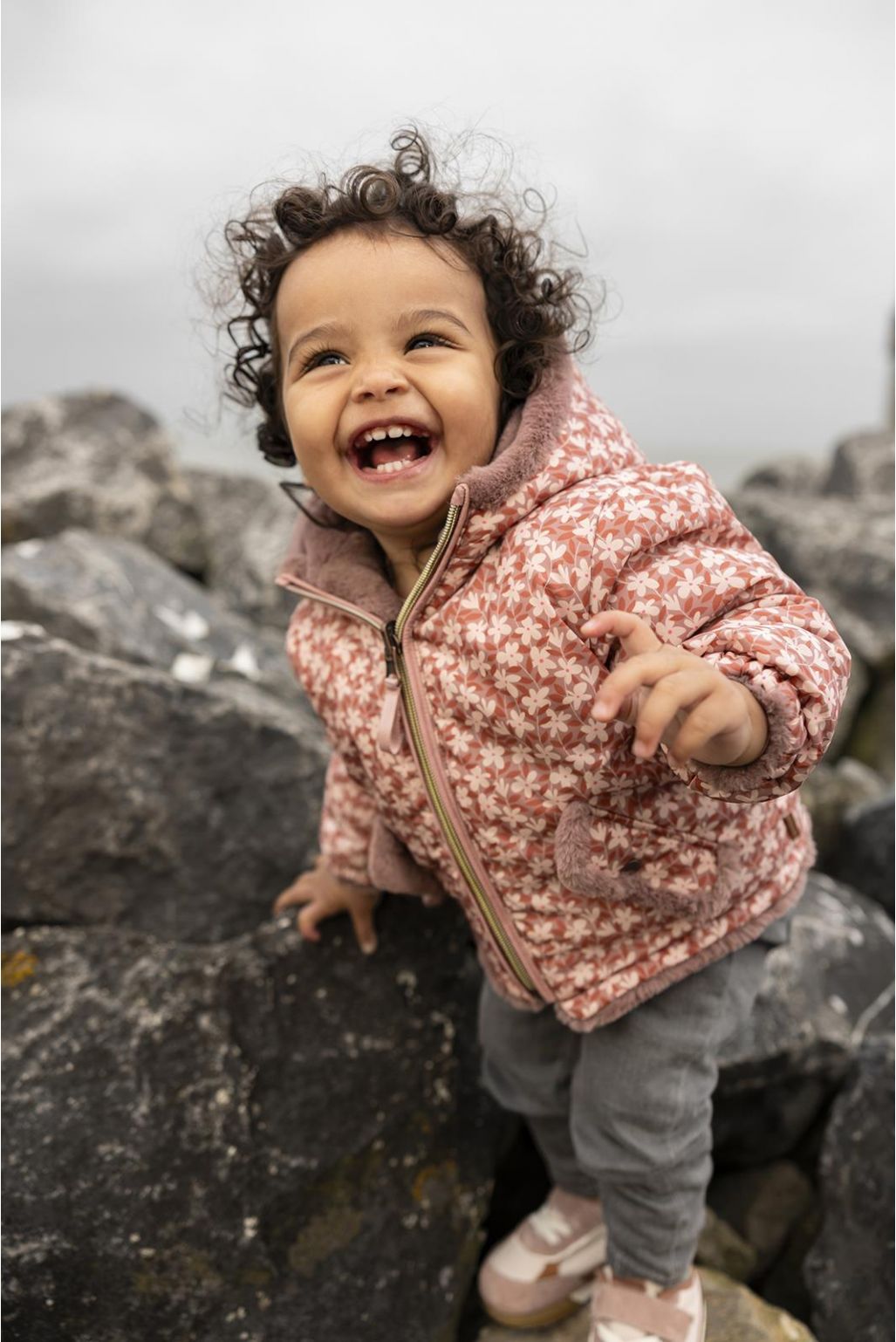 Noppies Baby Manteau d'hiver Feria - Reversible - Burlwood