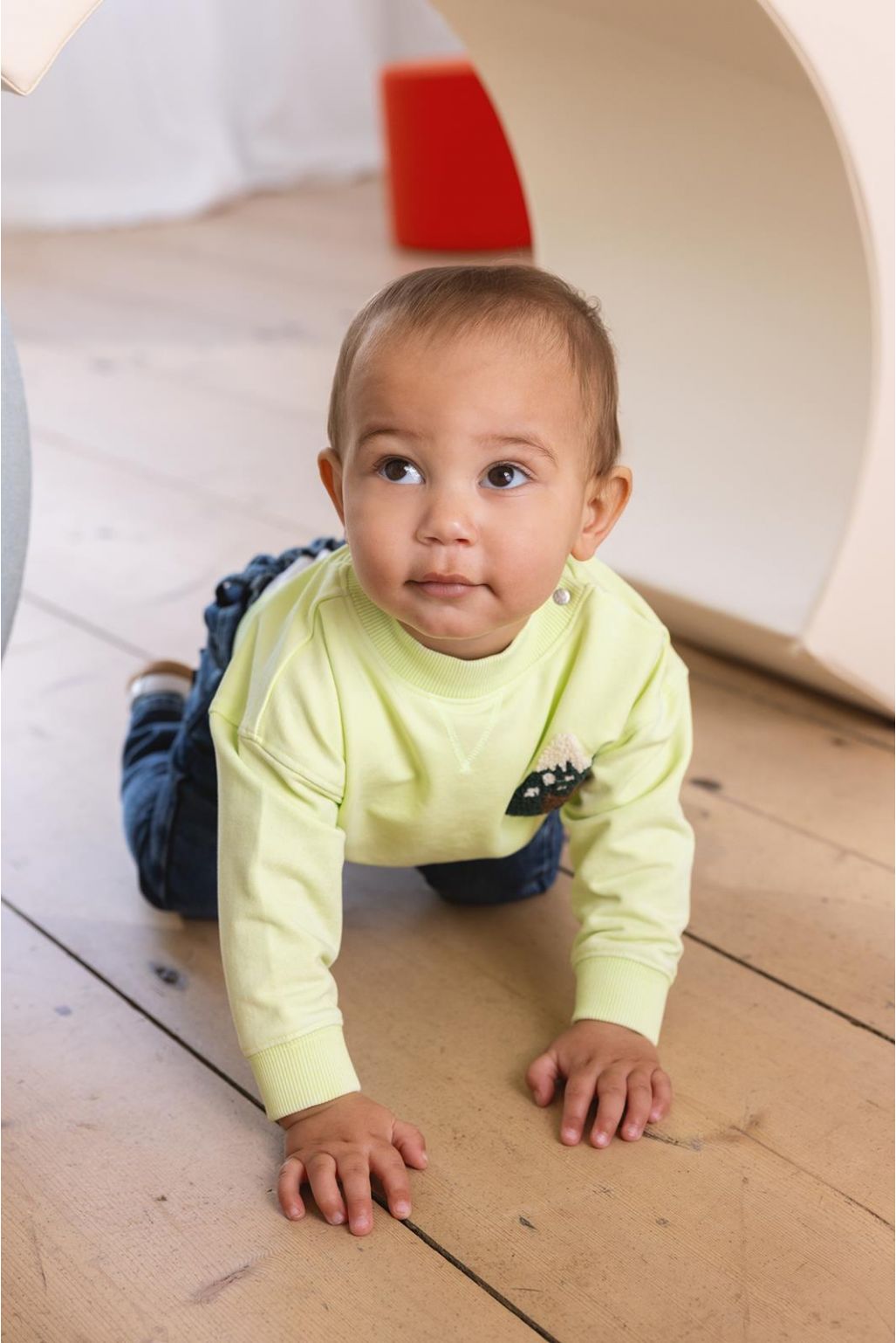 Noppies Baby Sweater Grasse - Shadow Lime