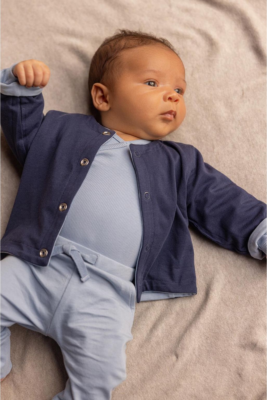 Noppies Baby Vest Nowra - Reversible - Blue Fog